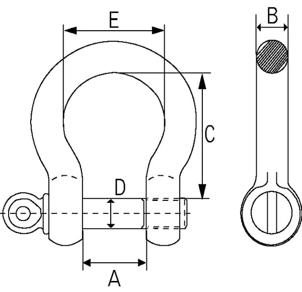 Kramp - HA25L - Buegelschaekel - ZP 1