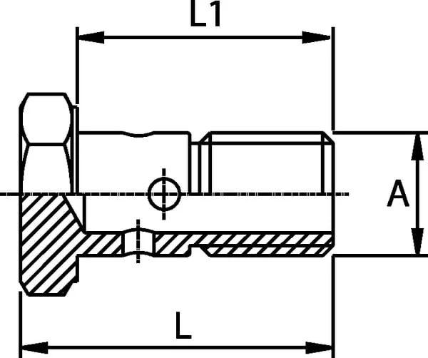 Kramp - HBB08 - Banjo-Schraube 1/2 Bsp