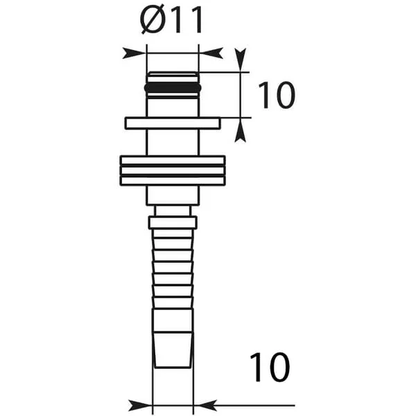 Kramp - HD3169610 - Drehgelenk 11mm Edelstahl