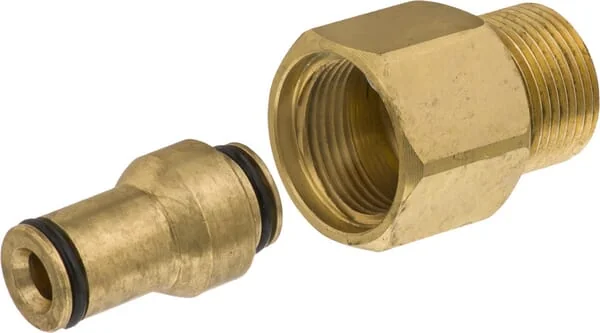 Kramp - HD565681 - Adapter K-Lock TR22 Weibliches Gewinde x M22x1,5 Maennliches Gewinde, Messing