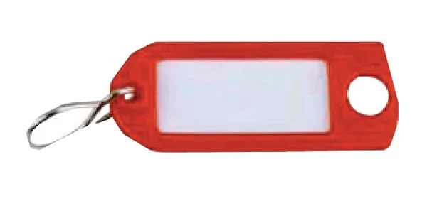Kramp - HG1000RO - Schluesselring Rot Mit Etikett