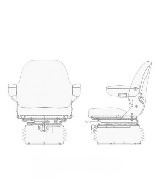 Kramp - I21445KR - Massgefertigte Sitzbezuege, Stoff, Schwarz, Fuer Sears