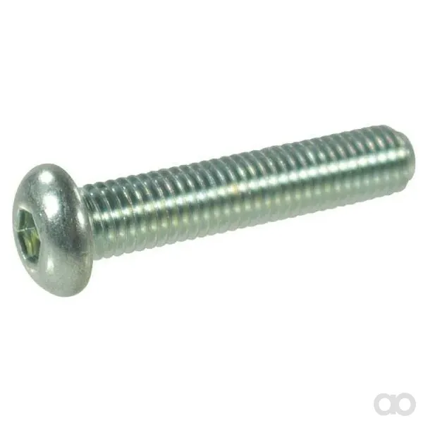 Kramp - ISO738058109 - Flachrund-Innensechskantschraube M5x8 10.9 ZP