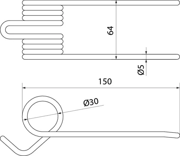 Kramp - KB8876437N - Federfinger der Aufnahmeeinheit