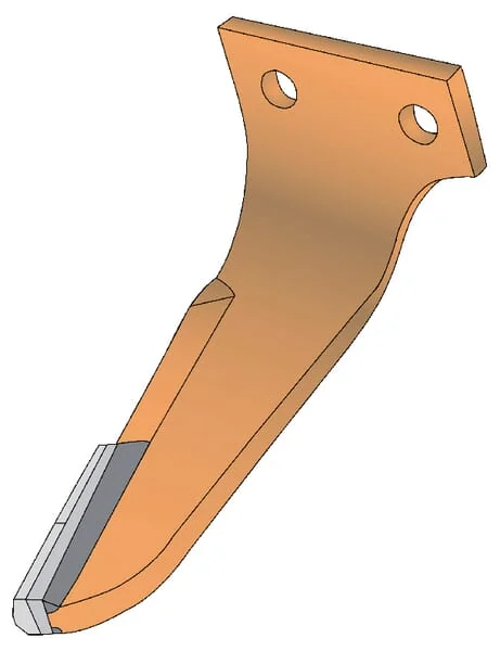 Kramp - KE0705C2 - Messer fuer Kreiselegge 2x Hartmetallplatte Links, Laenge 270 mm, Geeignet fuer Kuhn