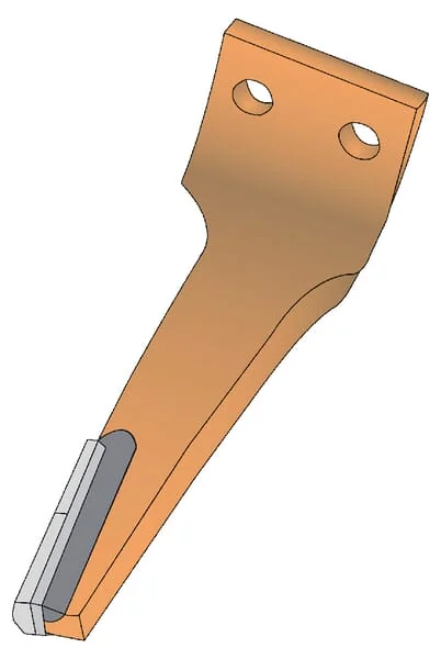 Kramp - KE0923C2 - Messer fuer Kreiselegge 2x Hartmetallplatte Links, Laenge 285 mm, Geeignet fuer Maschio