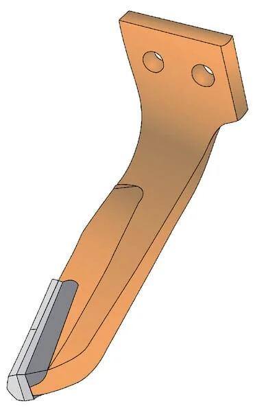 Kramp - KE1301C2 - Kreiseleggenzinke 2x Hartmetallplatte Links, Laenge 280 mm, Geeignet fuer Rabe