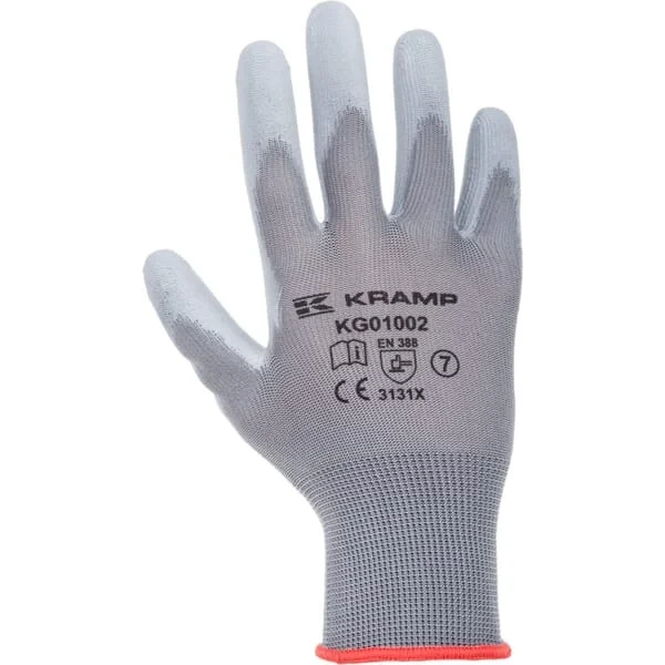 Kramp - KG0100210 - Arbeitshandschuhe 1.001 10/XL, 3 Paar, Grau, Protect By Kramp