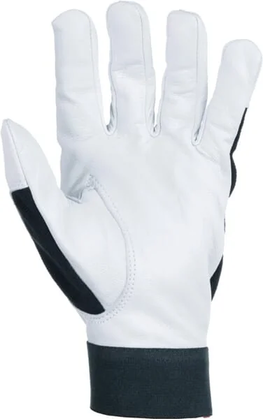 Kramp - KG0300611 - Arbeitshandschuhe Schwarz-Weiss Leder/Baumwolle Groesse 11/2XL Protect