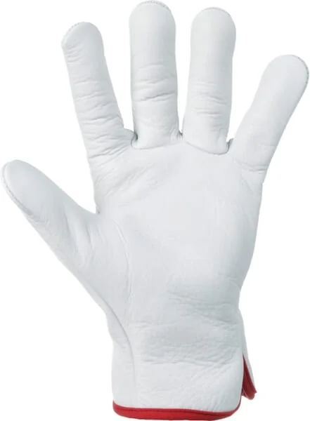 Kramp - KG0300810 - Arbeitshandschuhe aus Weissem Leder Groesse 10/XL Protect by Kramp