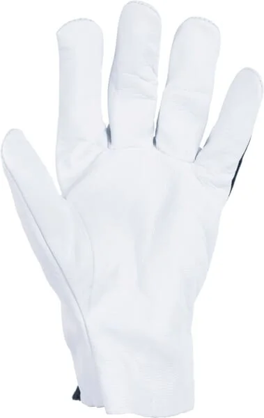 Kramp - KG0300911 - Arbeitshandschuhe Aus Schwarz-Weißem Leder/Baumwolle Größe 11/2XL