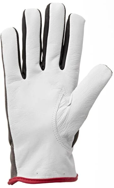 Kramp - KG0301110 - Arbeitshandschuhe Aus Grau-Weißem Leder/Spandex/Polyester Größe 10/XL
