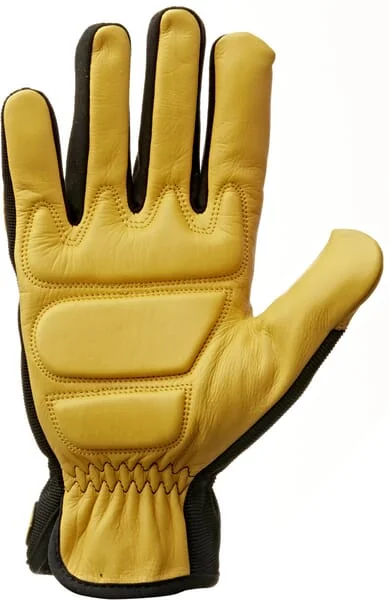 Kramp - KG0400109 - Arbeitshandschuhe Aus Schwarz-Gelbem Leder/Ethylenvinylacetat/Spandex Größe 9/L