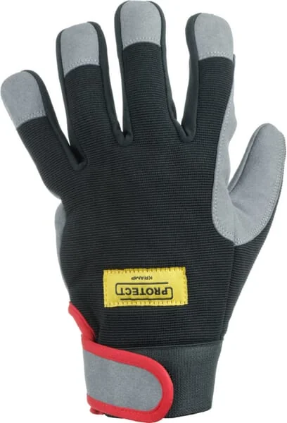 Kramp - KG0400207 - Arbeitshandschuhe Schwarz-Grau Aus Mikrofaser/Spandex Größe 7/S