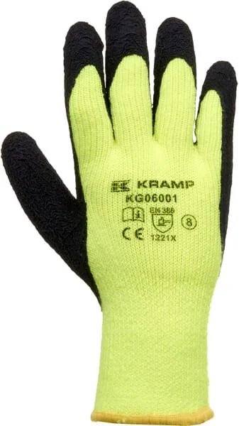 Kramp - KG0600110 - Gelbe Arbeitshandschuhe Aus Nylon 26 cm Lang Größe 10/XL