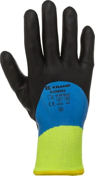 Kramp - KG0600209 - Arbeitshandschuhe Schwarz Aus Polyester/Acryl 25 cm Lang Größe 9/L