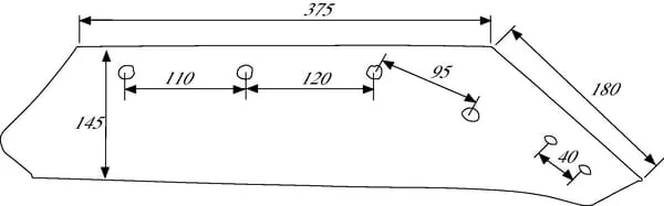 Kramp - KK073004N - Leiste 16" rechts, geeignet für Kverneland