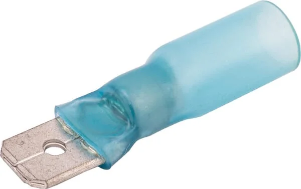 Kramp - KK501525 - Flachstecker, Blau, 1,5-2,5mm² 6,3x0,8mm (25x), Kramp