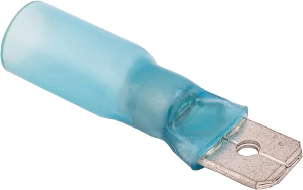 Kramp - KK501525 - Flachstecker, Blau, 1,5-2,5mm² 6,3x0,8mm (25x), Kramp