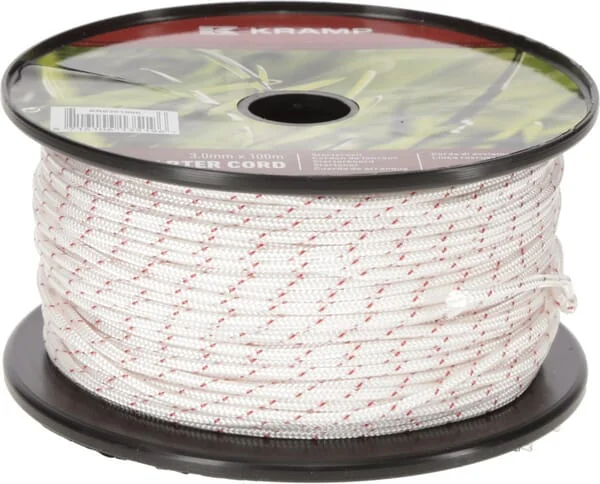 Kramp - KR0301000 - Starterkordel 3 mm x 100 m Weiss