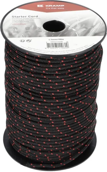 Kramp - KR0451000B - Starterkordel 4,5 mm x 100 m Schwarz