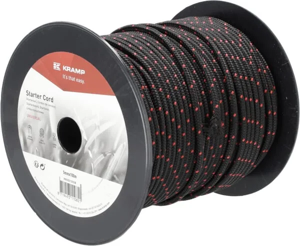 Kramp - KR0501000B - Starterkordel 5,0 mm x 100 m Schwarz