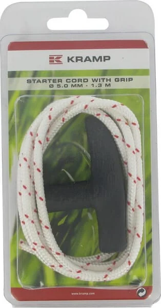 Kramp - KR550013G - Starterkordel 5mm x 1,30m, Weiß, Mit Griff