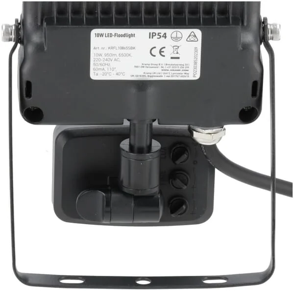 Kramp - KRFL10830SBK - LED-Flutlicht 10W 3000K Sensor