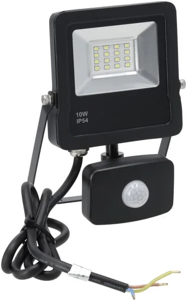 Kramp - KRFL10865SBK - LED-Flutlicht 10W 6500K Sensor