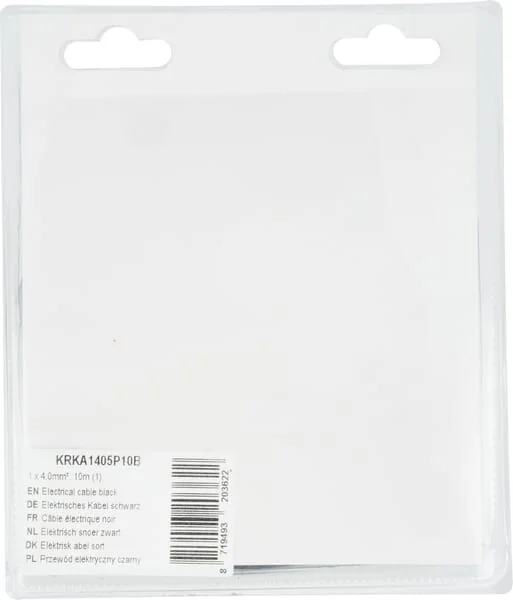 Kramp - KRKA1405P10B - Elektrokabel schwarz 1 x 4.0mm², 10m (1)