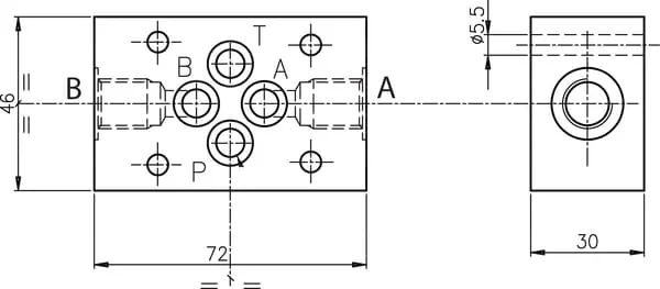 Kramp - KRMPS903AB - Zwischenplatte NG-6 x in A-B