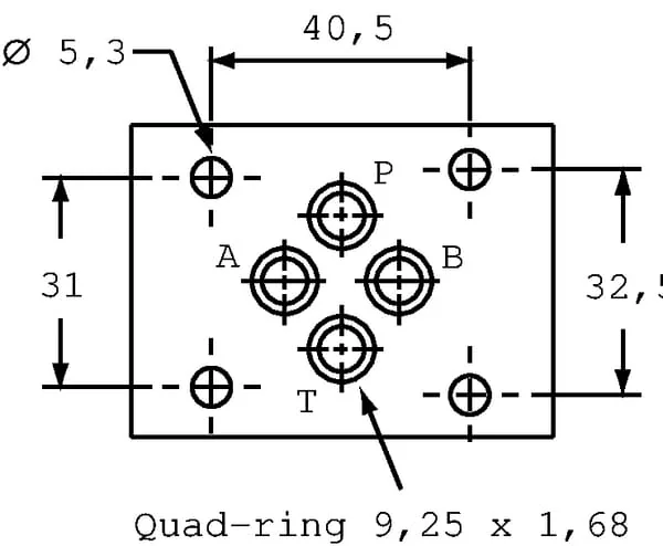 Kramp - KRMRF03D3 - Druckregelventil NG6 A ↔ B