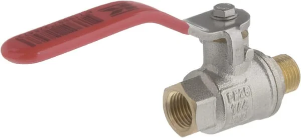 Kramp - KS14MKR - Kugelhahn BSP Innengewinde/Aussengewinde 1/4" + Edelstahlgriff