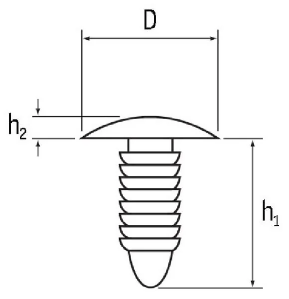 Kramp - KS167209 - Druckknopf 5,9 7,2mm