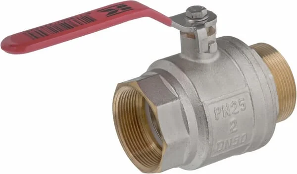 Kramp - KS2MKR - Kugelhahn BSP weiblich/maennlich 2" + Edelstahlgriff
