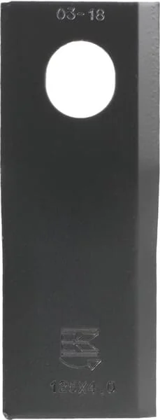 Kramp - KT56110900KR - Mähwerk-Messer Links 126x47x4 mm, Ovale Bohrung 23,0x20,5 mm; Geeignet Für Taarup, 25 Stück