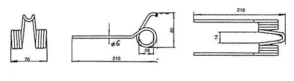 Kramp - KT6315300094N - Aufnehmertine 6mm Taarup