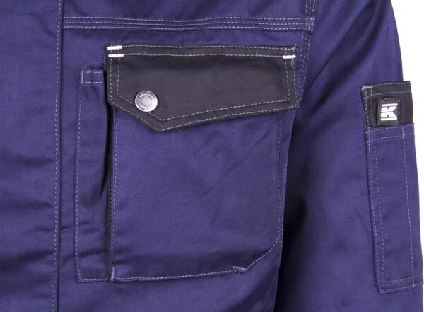 Kramp - KW101024079062 - Leichte Arbeitsjacke, Blau-Schwarz, Größe 3XL, EU:62