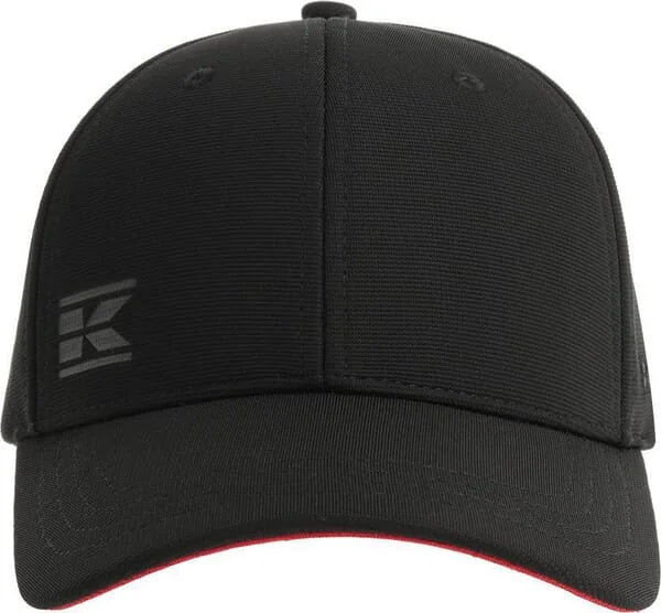 Kramp - KW10900102 - Baseballcap Schwarz Mit Rotem Akzentvisier