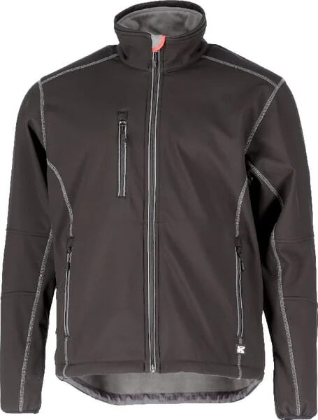 Kramp - KW118003089066 - Softshell-Jacke, Schwarz-Grau, Größe 4XL, EU:64-66