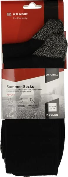 Kramp - KW12900060138 - Sommersocken, 35-38, Schwarz, 2 Paar