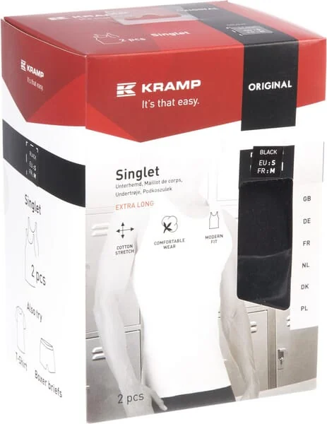 Kramp - KW13104801048 - Unterhemd Schwarz 2 Stück S
