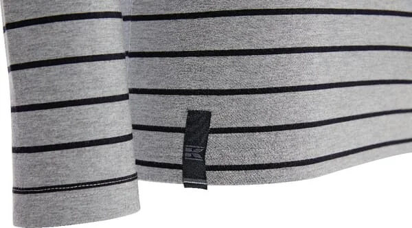 Kramp - KW207821068066 - T-Shirt, Größe 4XL/50, Lange Aermel, Gestreift, Grau-Schwarz, Kramp Technical