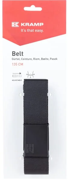 Kramp - KW209930001135 - Guertel Kramp 135 cm, Schwarz