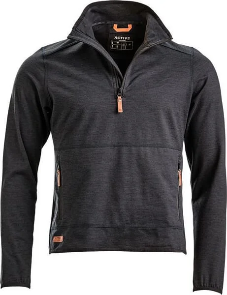 Kramp - KW5011001811056 - Fleece-Shirt mit 1/2 Reißverschluss Herren, dunkelgrau XL