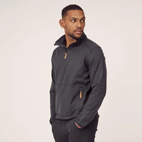 Kramp - KW5011001811056 - Fleece-Shirt mit 1/2 Reißverschluss Herren, dunkelgrau XL