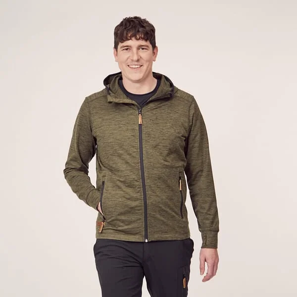 Kramp - KW5011201802068 - Fleecejacke Mit Reissverschluss Und Kapuze Herren Oliv 5XL