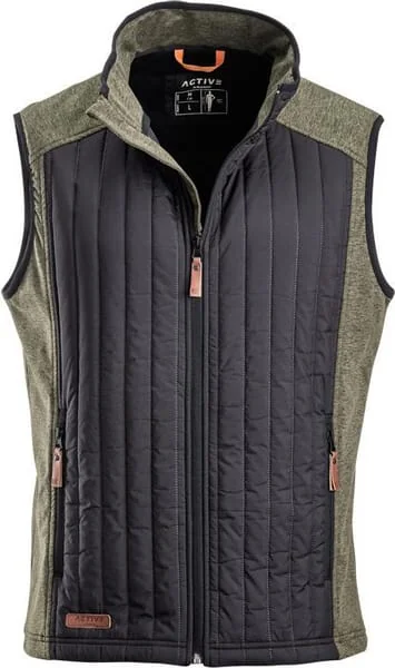 Kramp - KW5011401902044 - Hybrid-Fleeceweste Herren Olivgruen 2XS