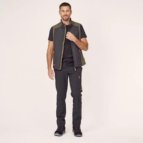 Kramp - KW5011401902046 - Hybrid-Fleeceweste Herren Olivgruen XS