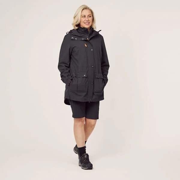 Kramp - KW502945011075 - Kurze Hosen, Damen, 2XS, Active Stretch, Dunkelgrau